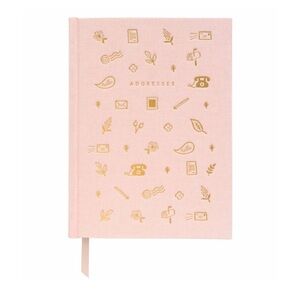 Rifle Paper Co. Pink Address Book with Gold Accents NEW